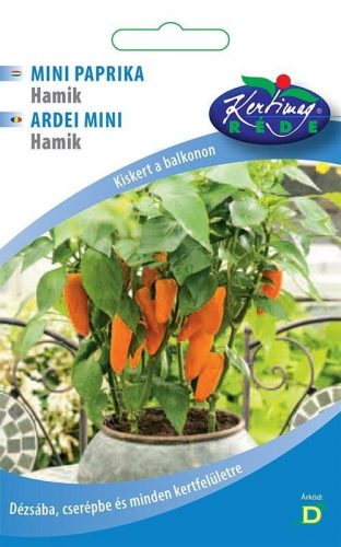 Balkonkertész Paprika Mini Hamik cserepes 0,25gr