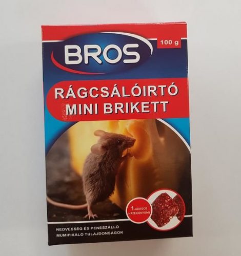 Bros rágcsálóírtó parafinos blokk 100g