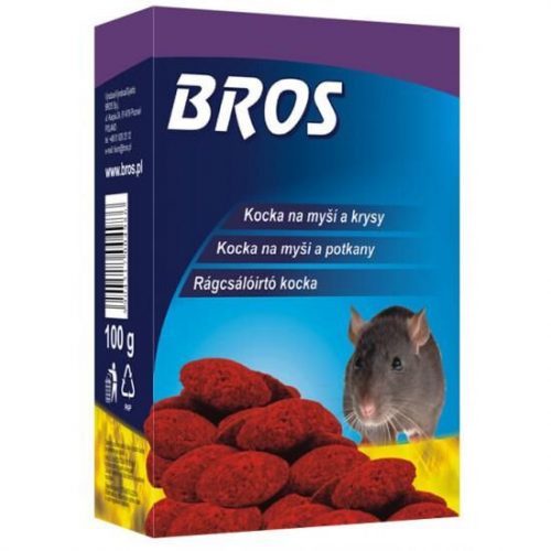 Bros Rágcsálóírtó parafinos blokk 250gr