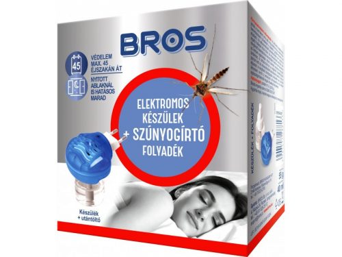 Bros szúnyogírtó elektromos készülék+folyadék 40ml