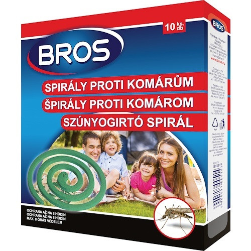 Szúnyogriasztó és írtó spirál 10db/cs Bros