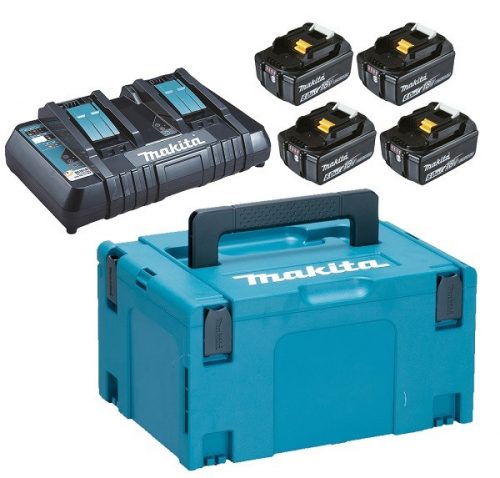 Makita-OP2C 18V 6,0Ahx4 + DC18RD+MakPac