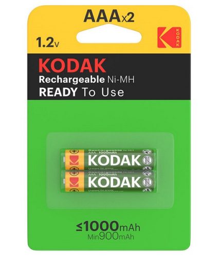 Elem Kodak Akkumulátor Micro AAA 1000 mAh 2db/cs