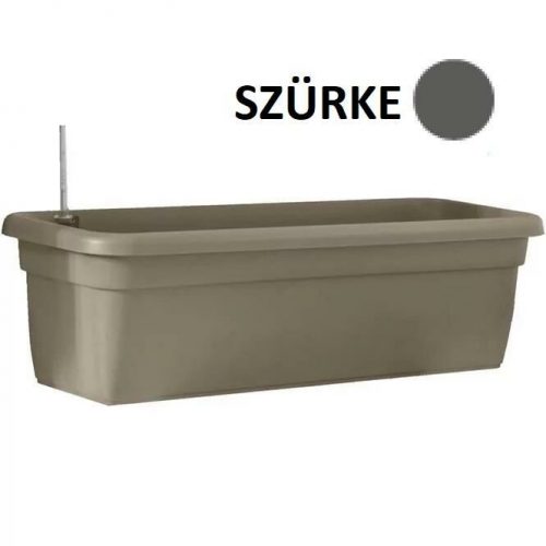 Balkonláda+alj  60cm Top Szürke vízszintmérővel