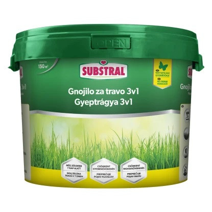 Substral gyeptrágya 3in1 Moha-gyom-tápanyag 4,5kg