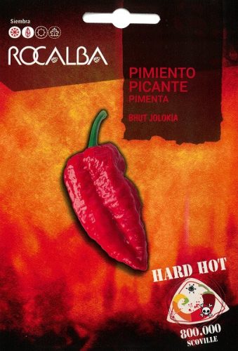 Paprika chili Bhut Jolokia 25 szem Rocalba