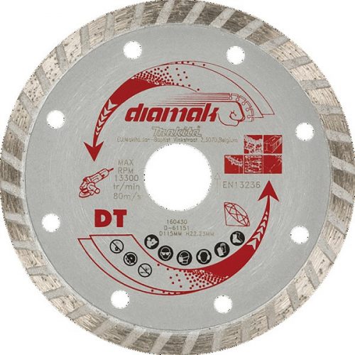 Makita D-61151 gyémánttárcsa 115mm Diamak turbó