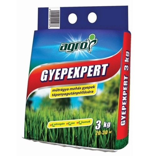 Gyepműtrágya gyepexpert moha stop 3kg Agro