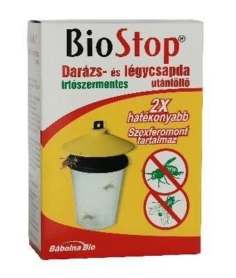 BioStop Darázs és légycsapda utántöltő 3x15ml