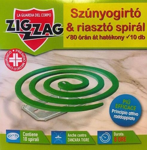 Szúnyogriasztó és írtó spirál 10db/cs Zig-Zag