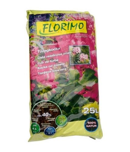 Tőzeg Tőzegkocka Florimo 25 L (PH~4,5)