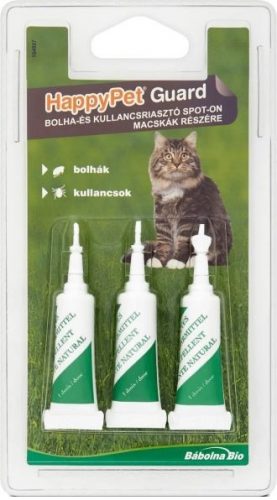 HappyPet bolha-kullancs spot-on 3x2ml (macska)