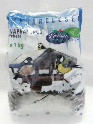 Madáreleség napraforgó fekete  1kg