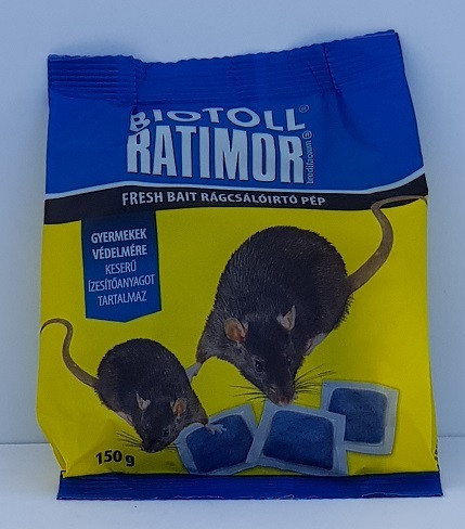 Rágcsálóírtó pép 0,15kg Ratimor